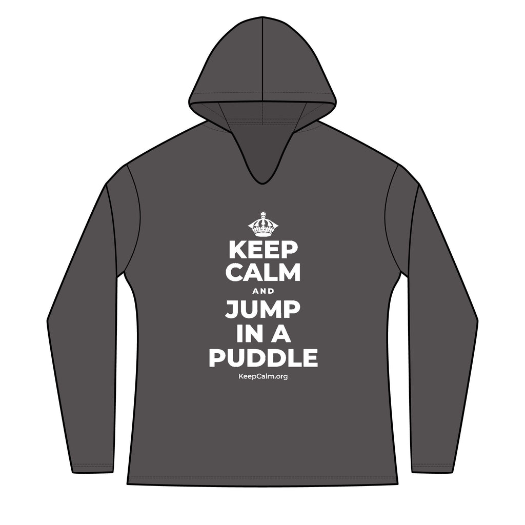 KEEP CALM AND JUMP IN A PUDDLE Women's Long Sleeve Hoodie