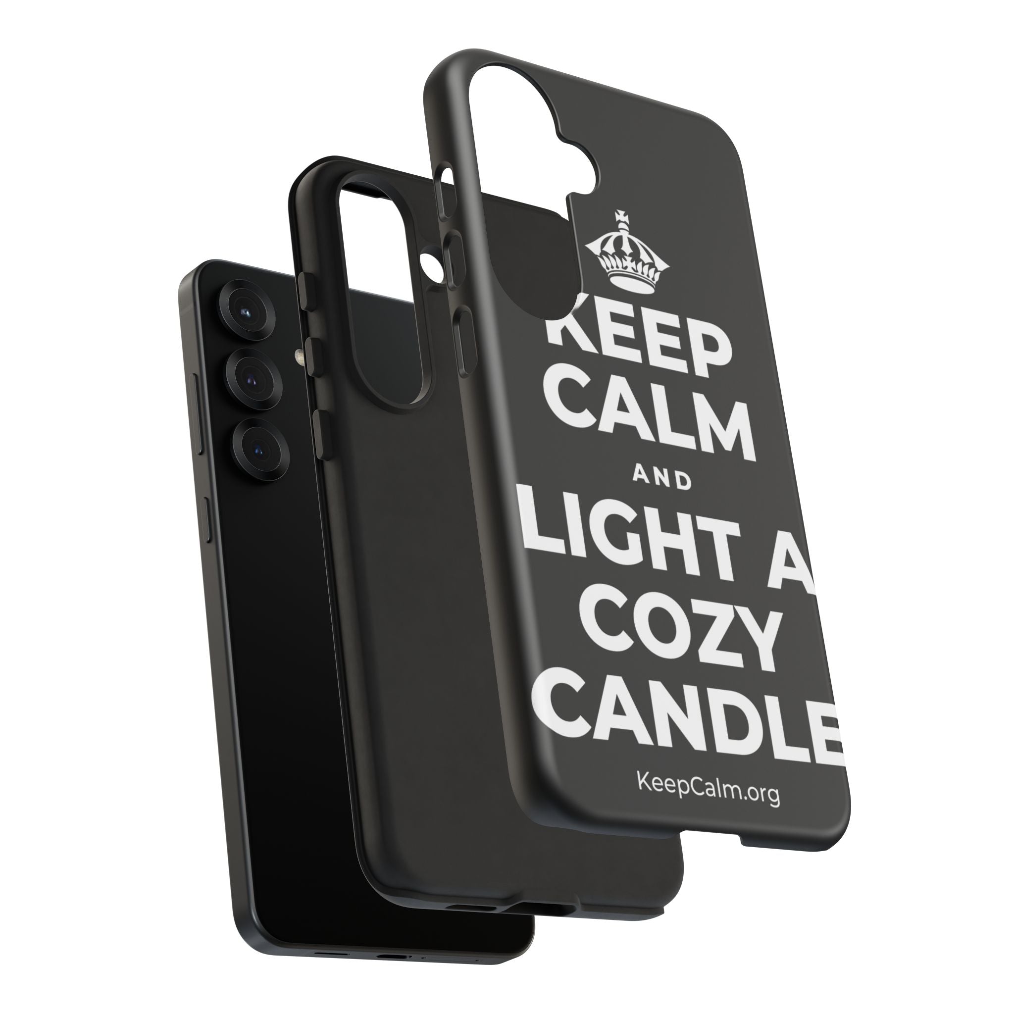 KEEP CALM AND LIGHT A COZY CANDLE Phone Case