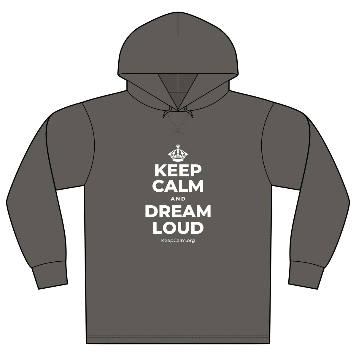 KEEP CALM AND DREAM LOUD Organic Hoodie Tee