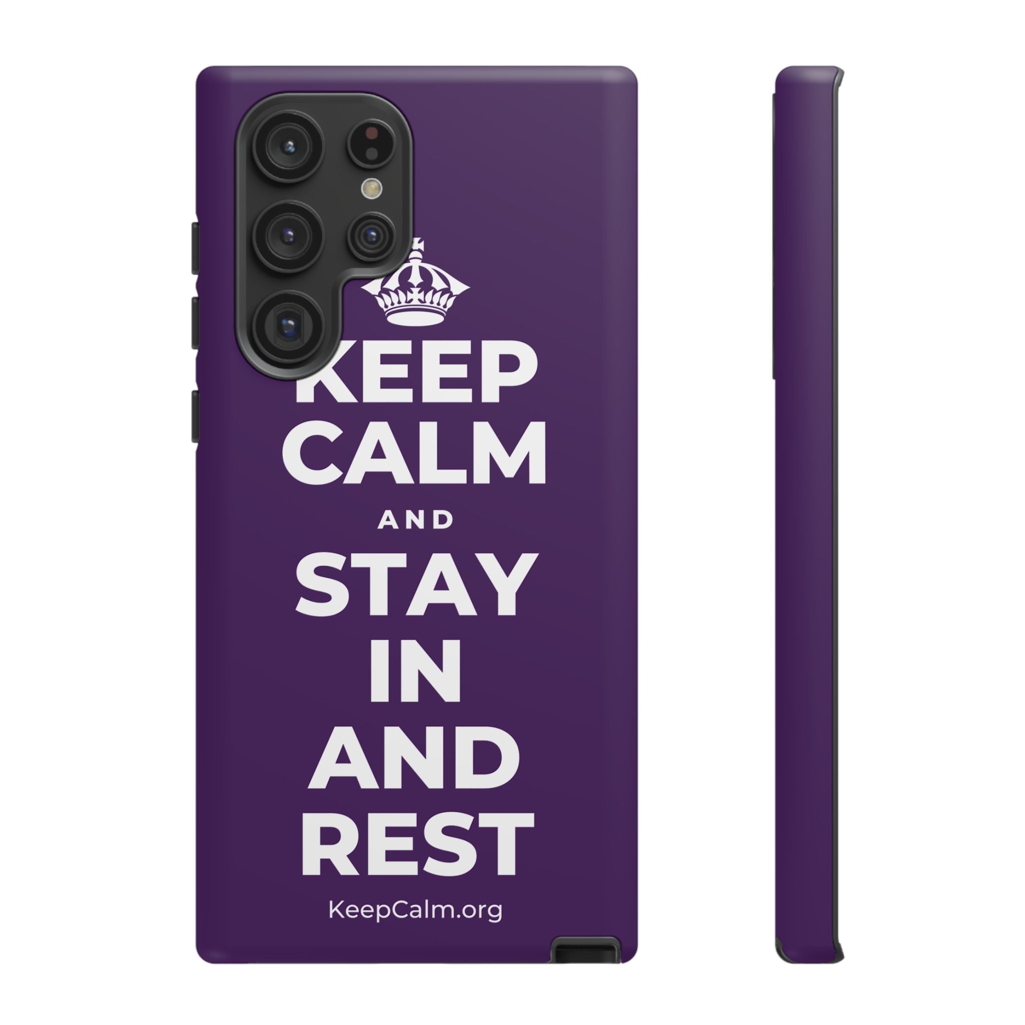 KEEP CALM AND STAY IN AND REST Phone Case