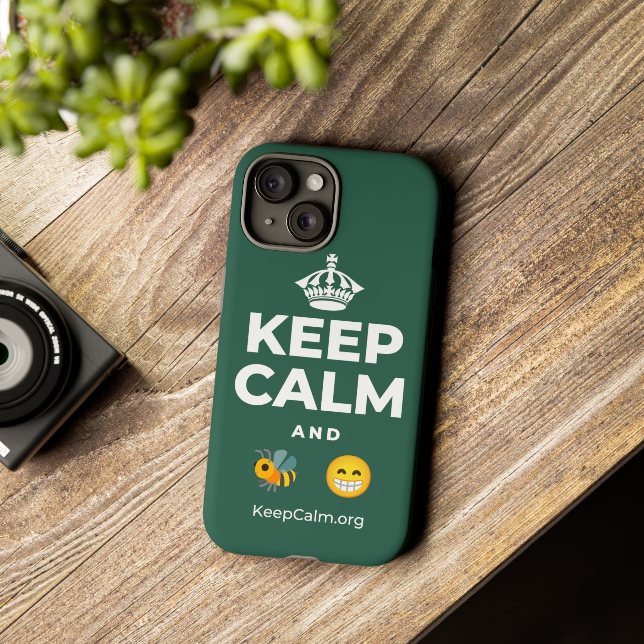KEEP CALM AND BEE HAPPY Phone Case