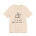 KEEP CALM AND BLAME MERCURY T-Shirt (Soft Cream–Heather Mauve)