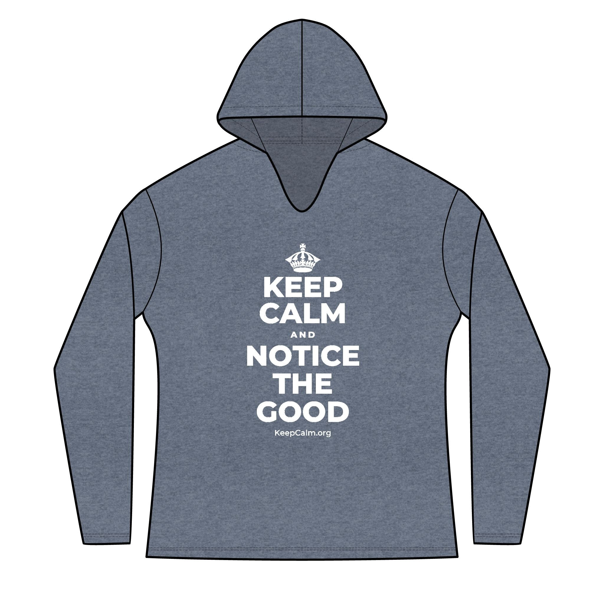 KEEP CALM AND NOTICE THE GOOD Women's Long Sleeve Hoodie