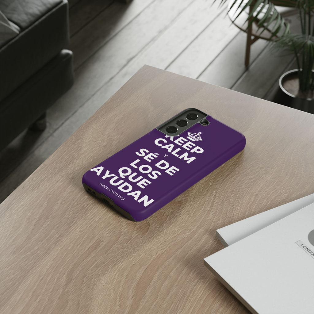 KEEP CALM Y SÉ DE LOS QUE AYUDAN Phone Case