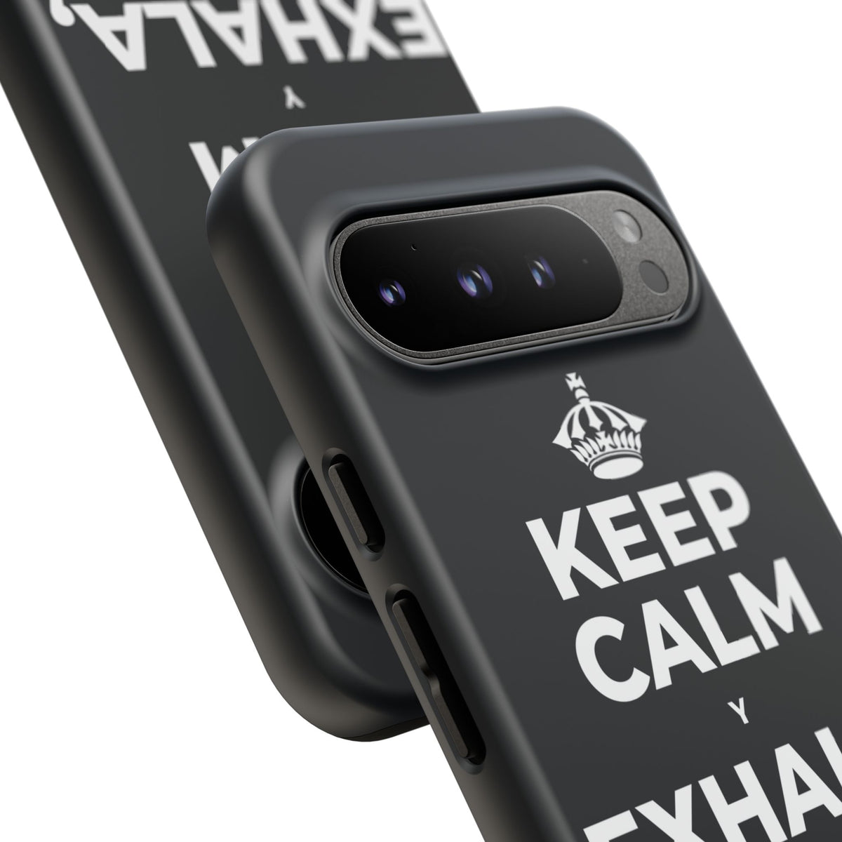 KEEP CALM Y EXHALA, ES VIERNES Phone Case (Dark)