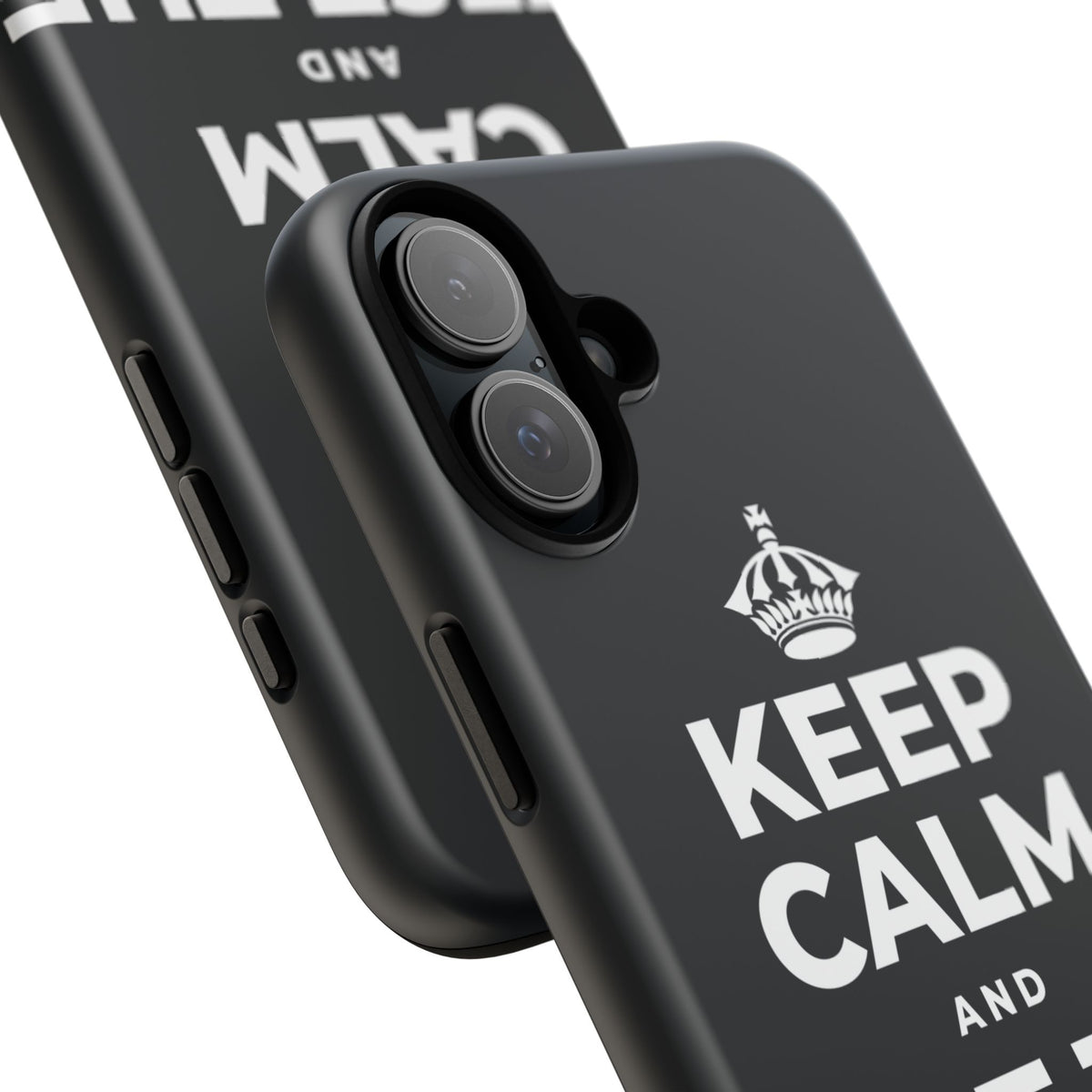 KEEP CALM AND TEST THE WATERS Phone Case (Dark)