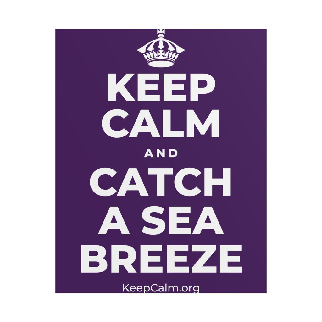 KEEP CALM AND CATCH A SEA BREEZE Poster