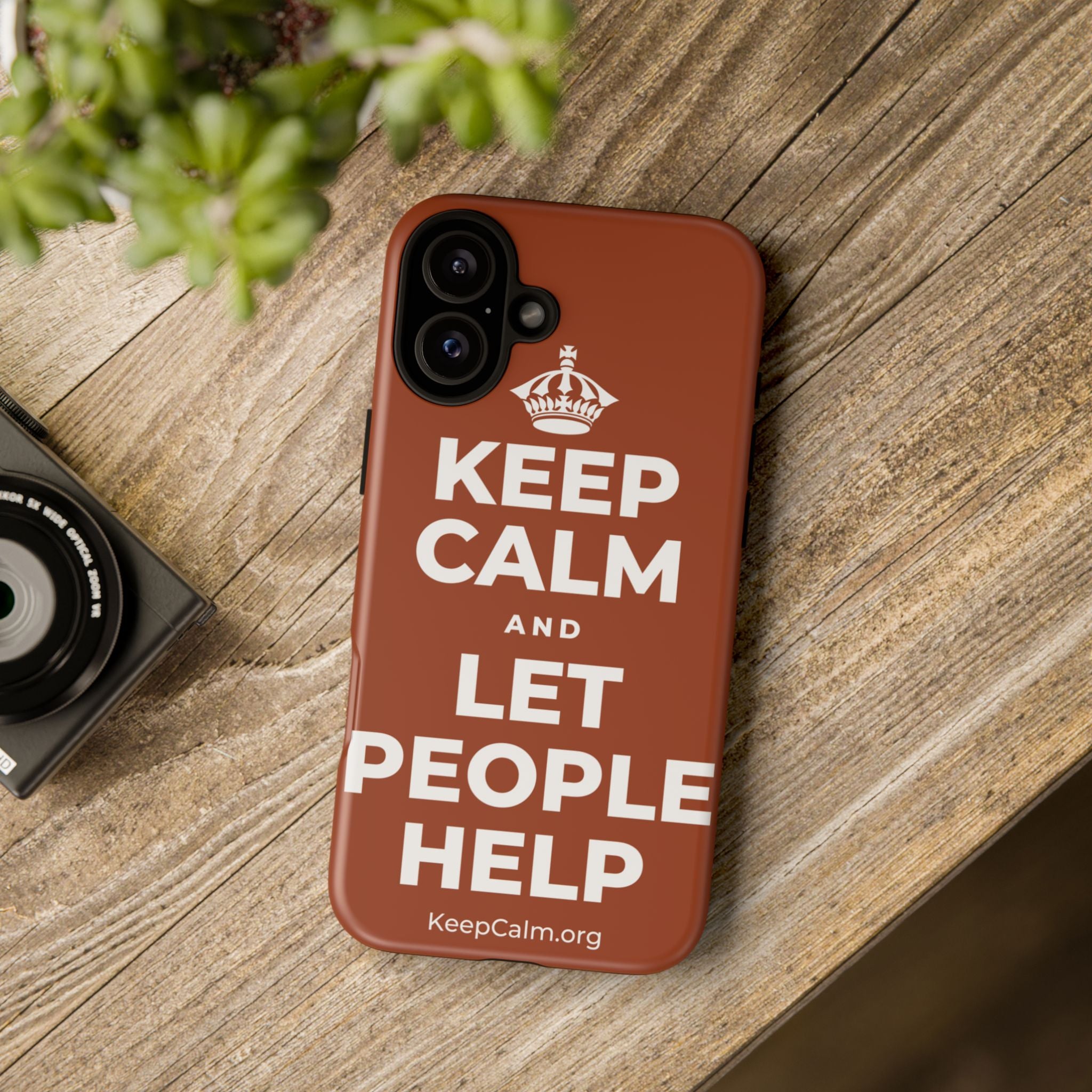 KEEP CALM AND LET PEOPLE HELP Phone Case
