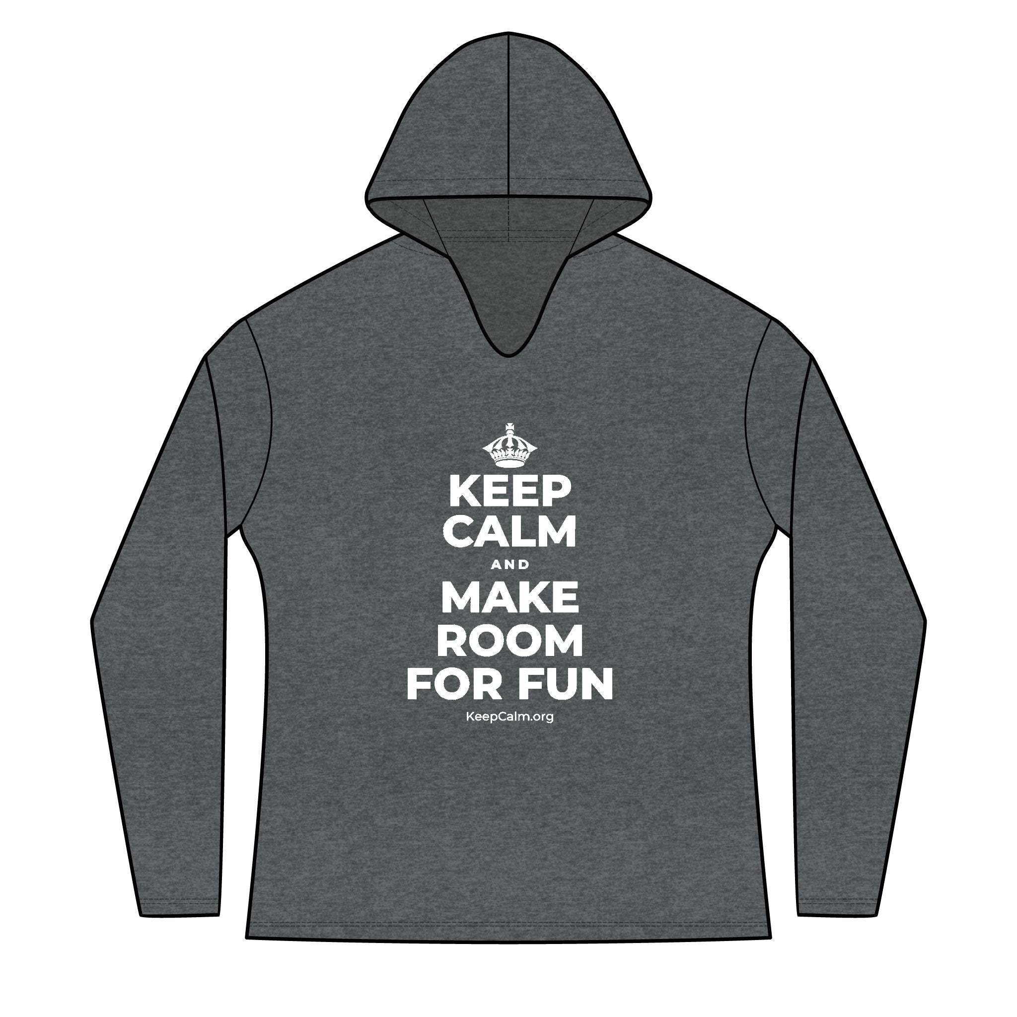 KEEP CALM AND MAKE ROOM FOR FUN Women's Long Sleeve Hoodie