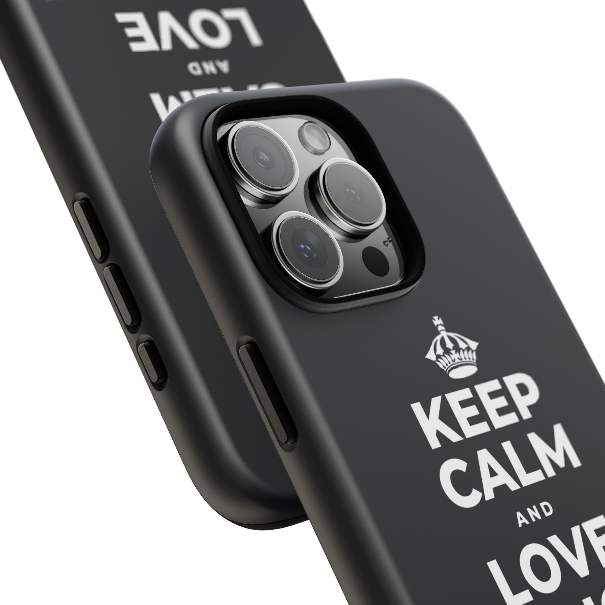 KEEP CALM AND LOVE WITHOUT POSSESSION Phone Case (Dark)