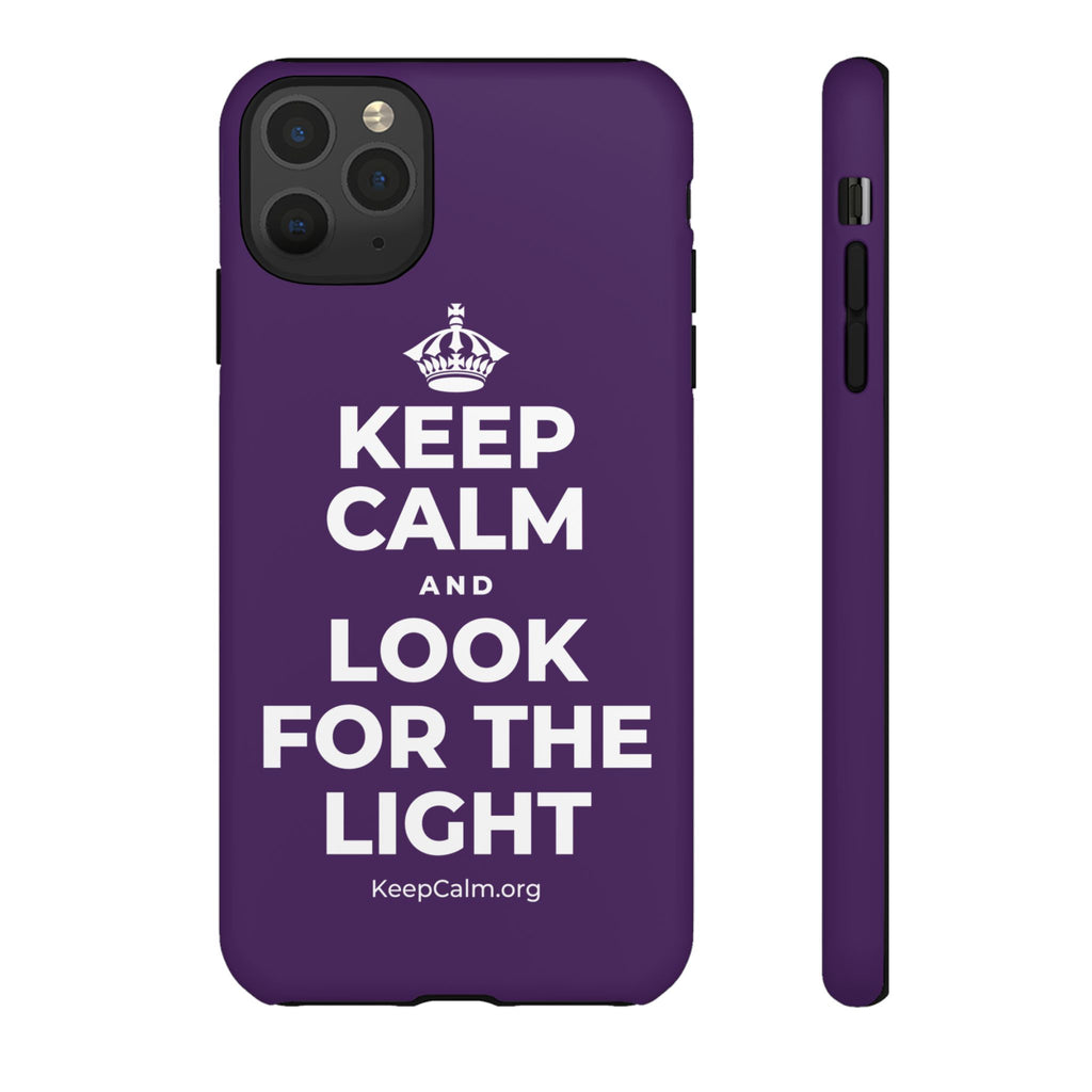 KEEP CALM AND LOOK FOR THE LIGHT Phone Case