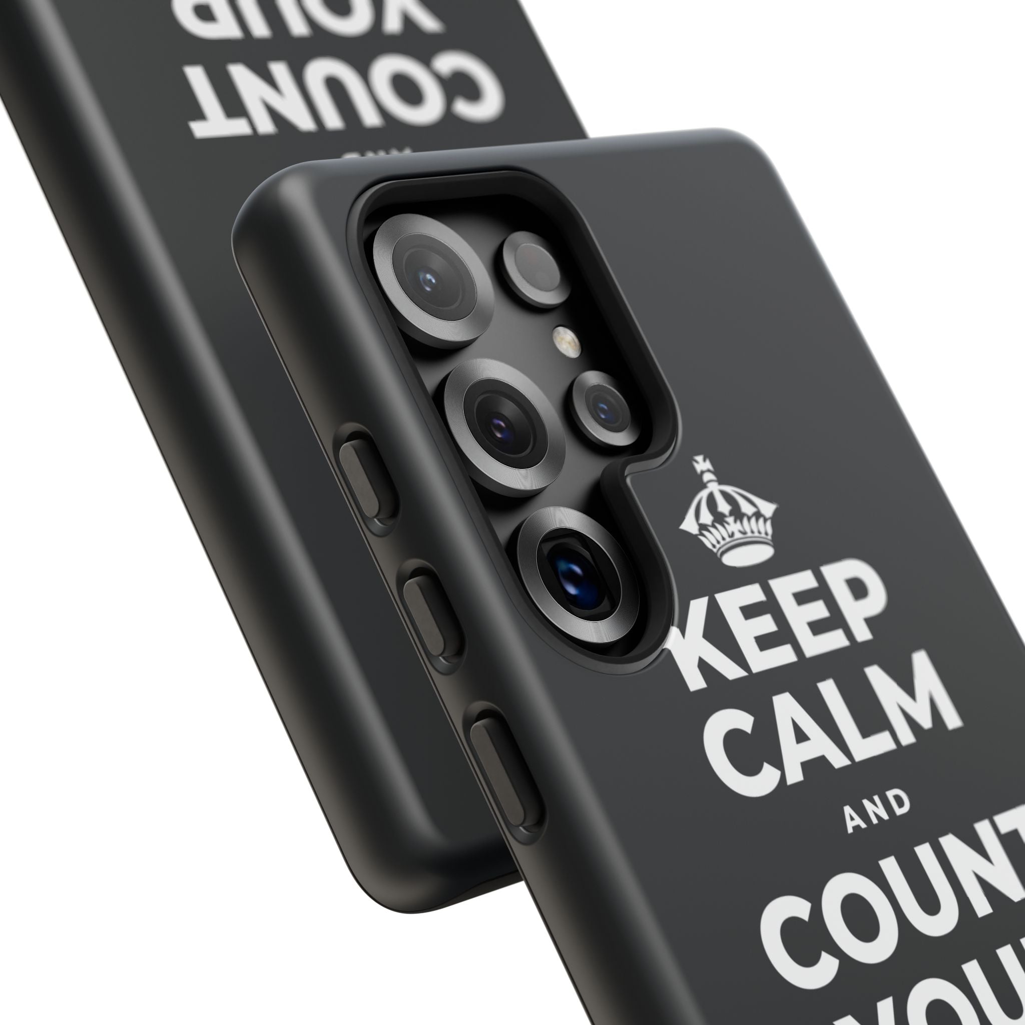KEEP CALM AND COUNT YOUR SLOW BREATHS Phone Case (Dark)