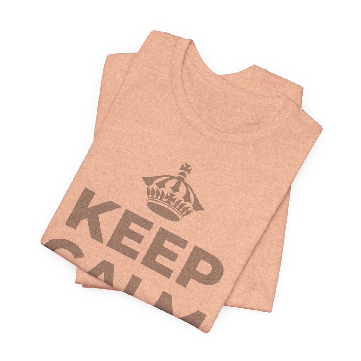 KEEP CALM AND あなたは愛される人 T-Shirt (Soft Cream–Heather Mauve)