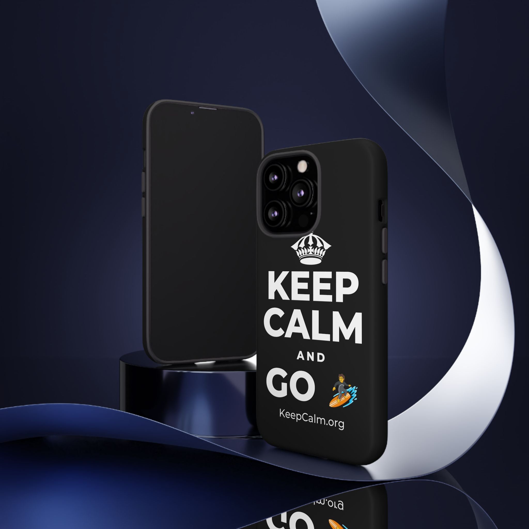 KEEP CALM AND GO 🏄 Phone Case
