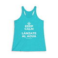KEEP CALM Y LÁNZATE AL AGUA Women's Racerback Tank