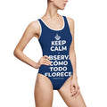 KEEP CALM Y OBSERVA CÓMO TODO FLORECE One-Piece Swimsuit