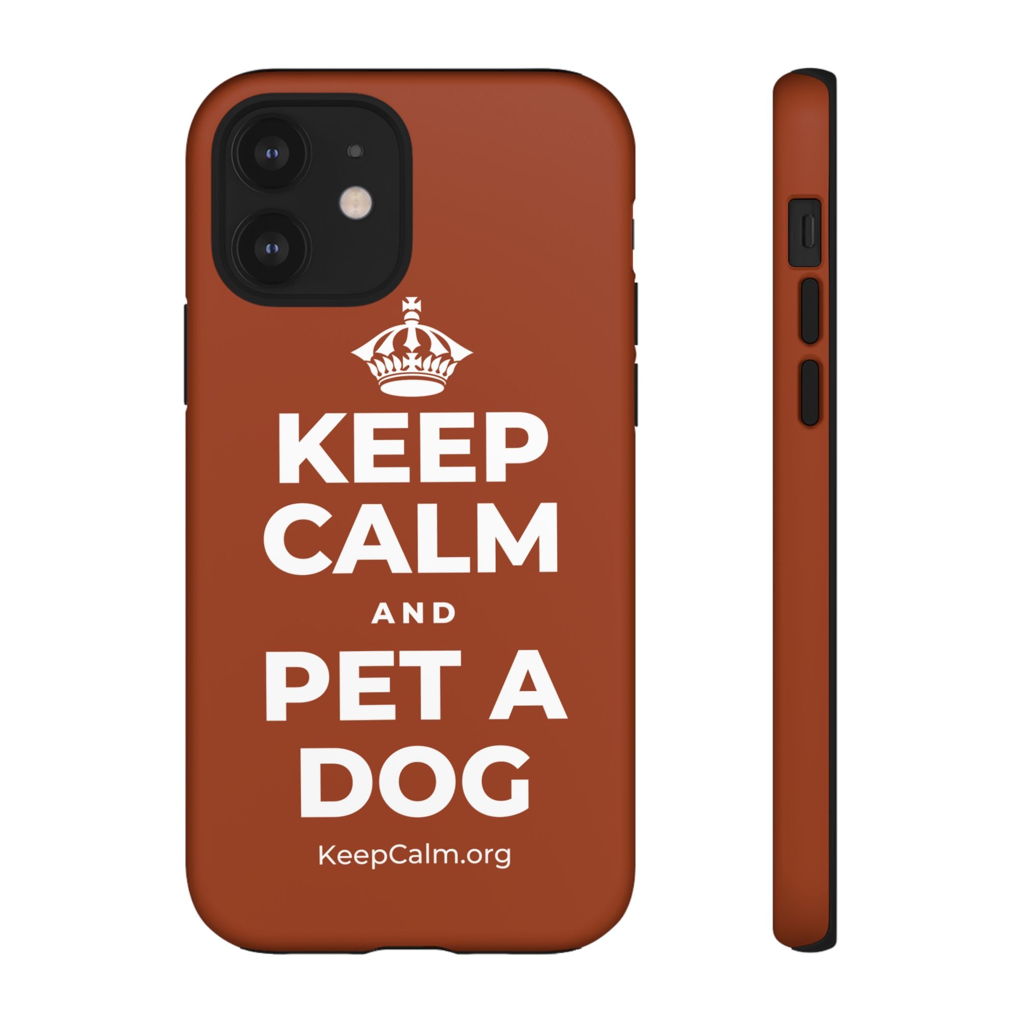 KEEP CALM AND PET A DOG Phone Case