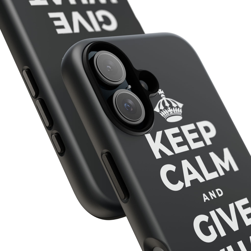 KEEP CALM AND GIVE WHAT YOU CAN Phone Case (Dark)