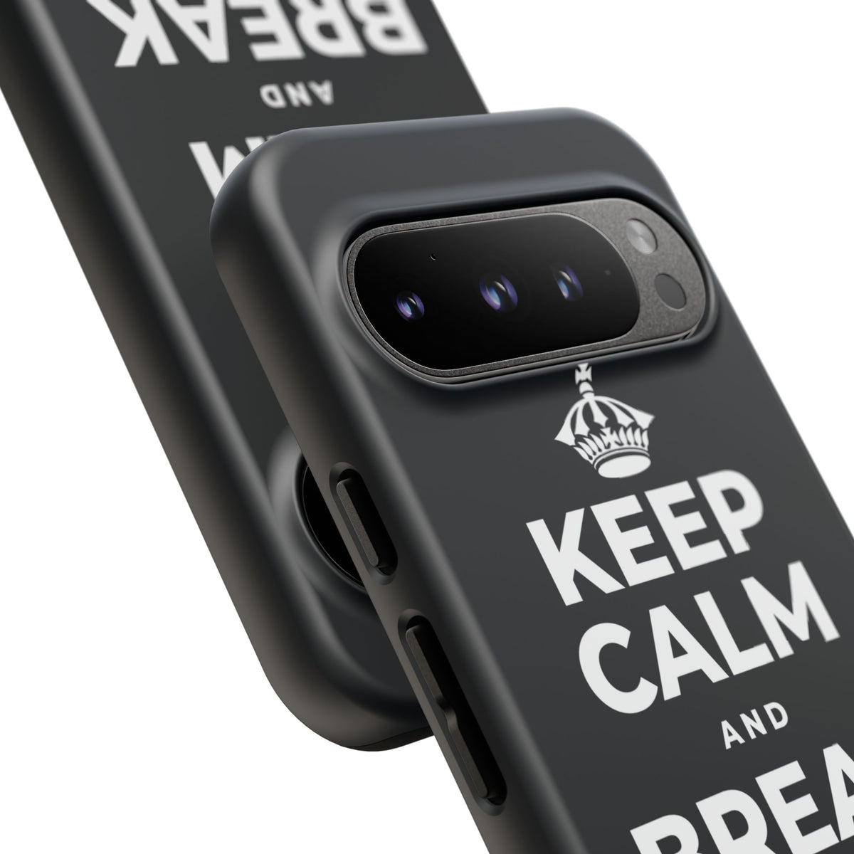 KEEP CALM AND BREAK THE MOLD Phone Case (Dark)