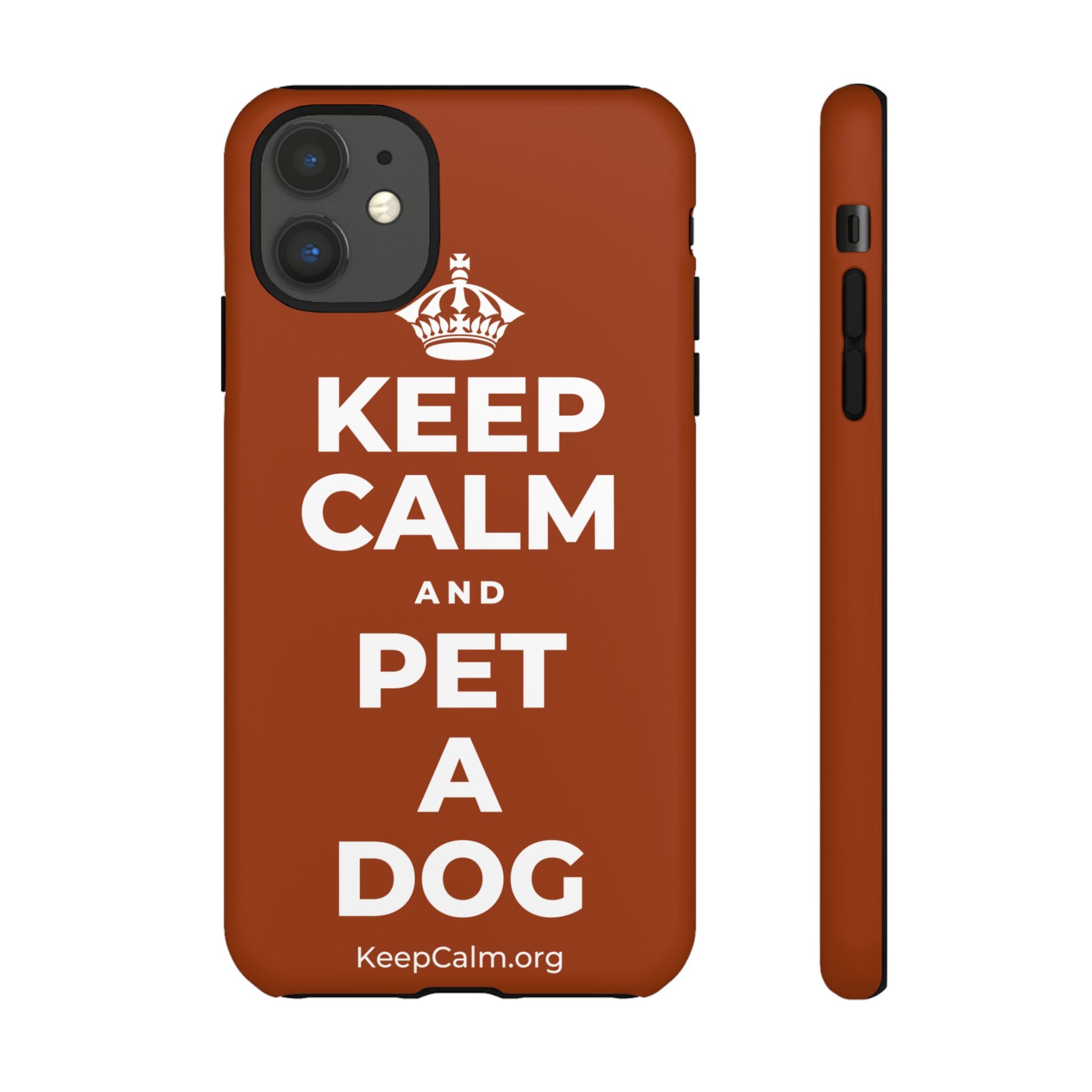 KEEP CALM AND PET A DOG Phone Case
