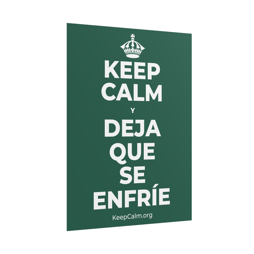 KEEP CALM Y DEJA QUE SE ENFRÍE Poster