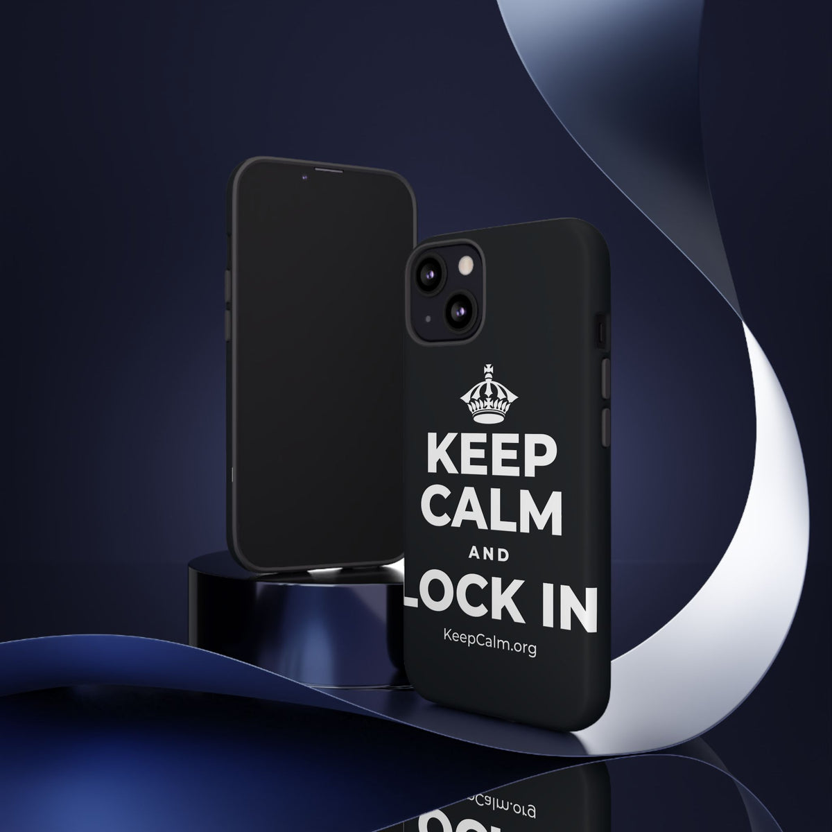 KEEP CALM AND LOCK IN Phone Case (Dark)