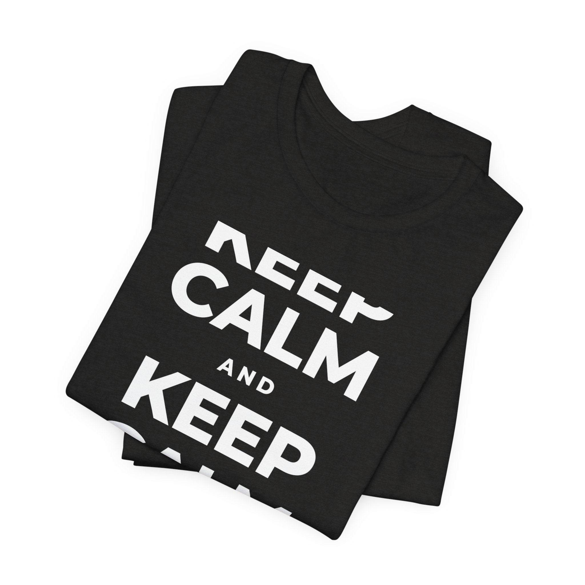 KEEP CALM AND REST & RECOVER T-Shirt (Soft Cream–Heather Mauve)