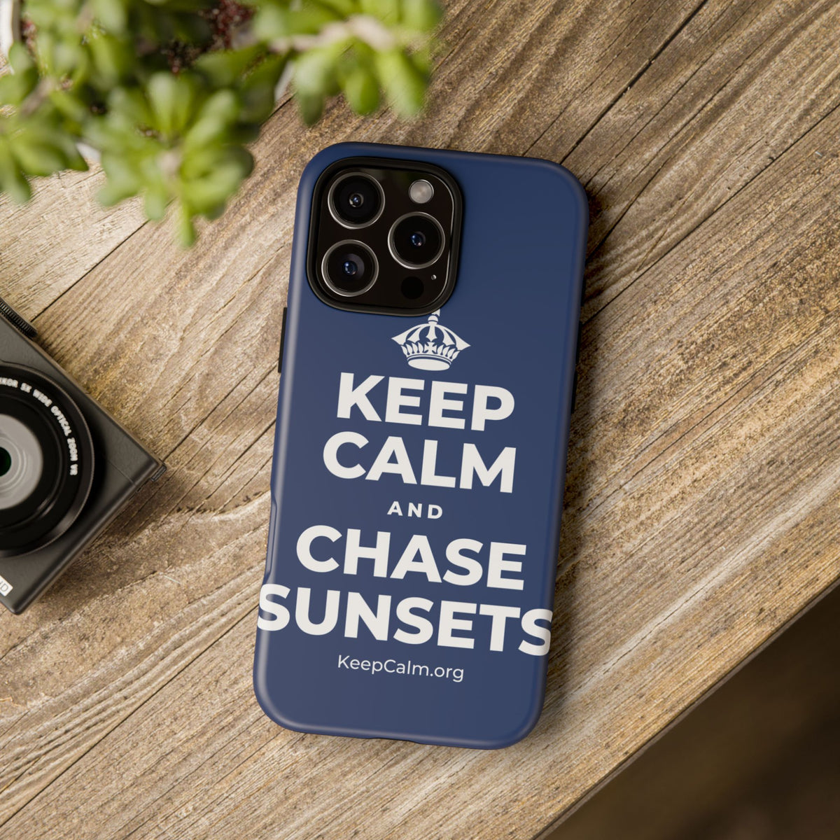 KEEP CALM AND CHASE SUNSETS Phone Case