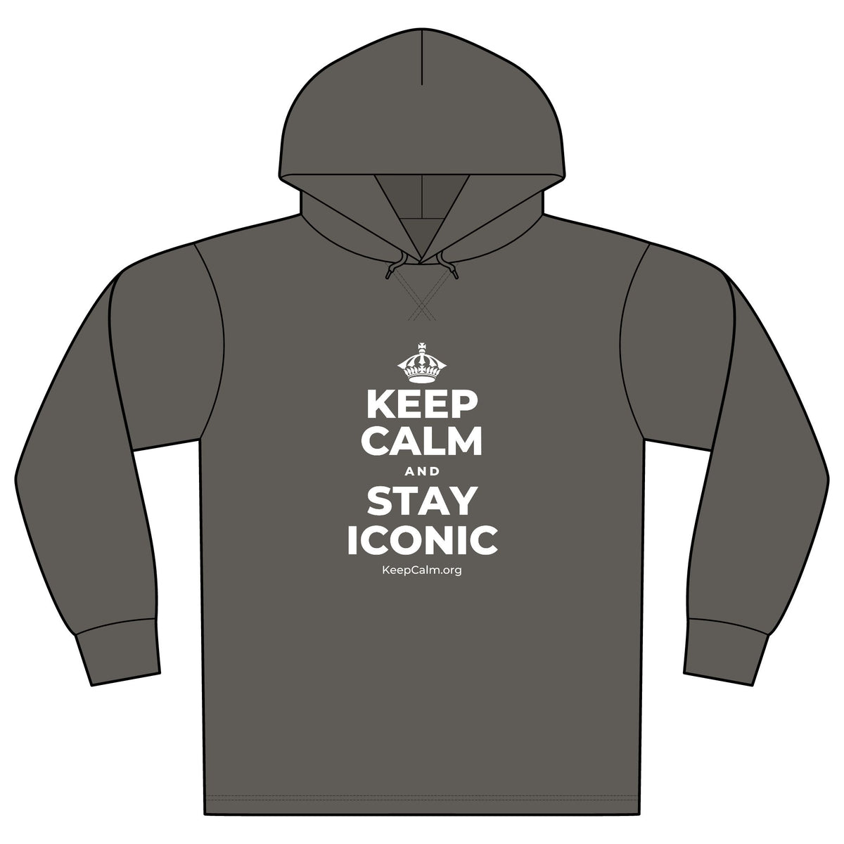 KEEP CALM AND STAY ICONIC Organic Hoodie Tee