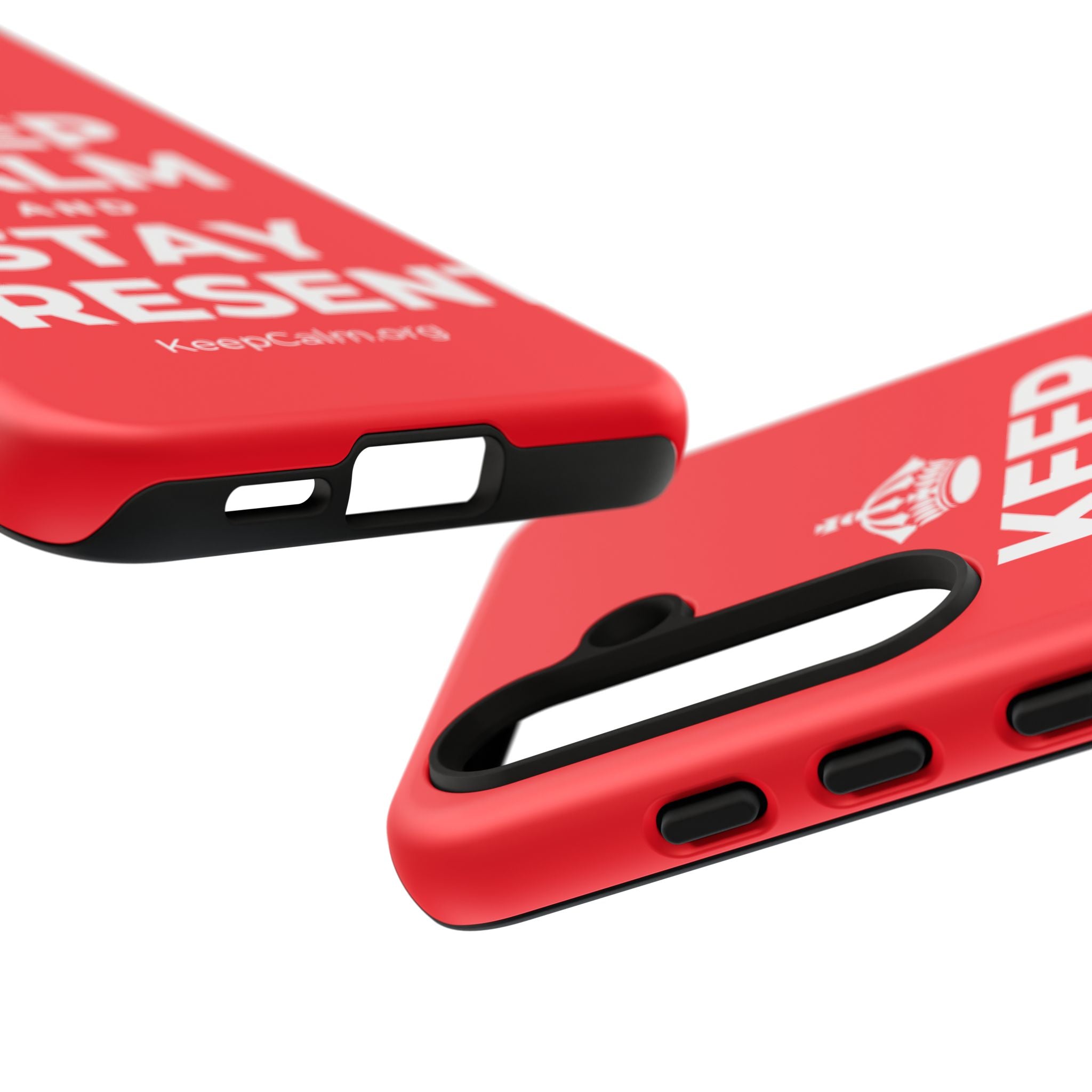 KEEP CALM AND STAY PRESENT Phone Case