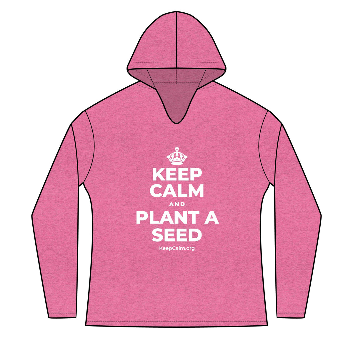 KEEP CALM AND PLANT A SEED Women's Long Sleeve Hoodie