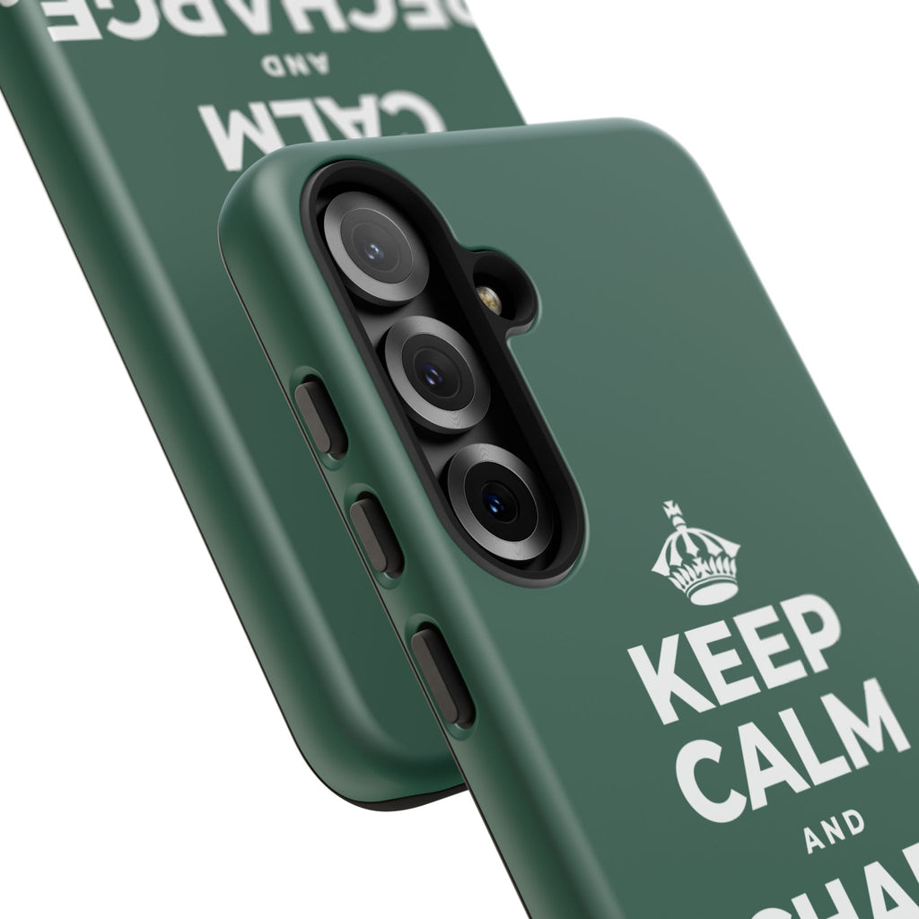 KEEP CALM AND RECHARGE, NO GUILT Phone Case