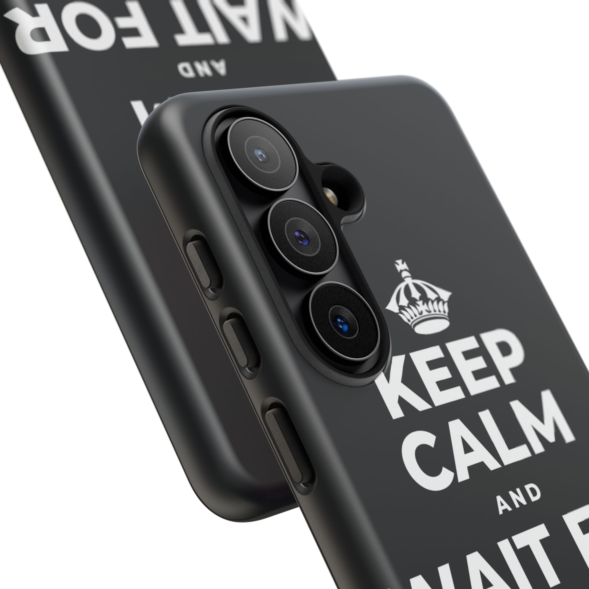 KEEP CALM AND WAIT FOR THE RAINBOW Phone Case (Dark)
