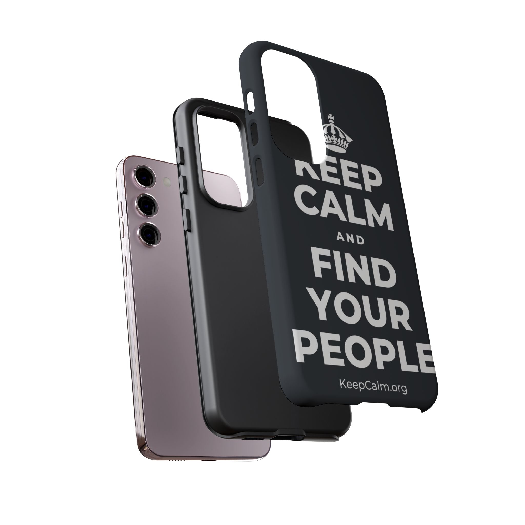 KEEP CALM AND FIND YOUR PEOPLE Phone Case (Dark)