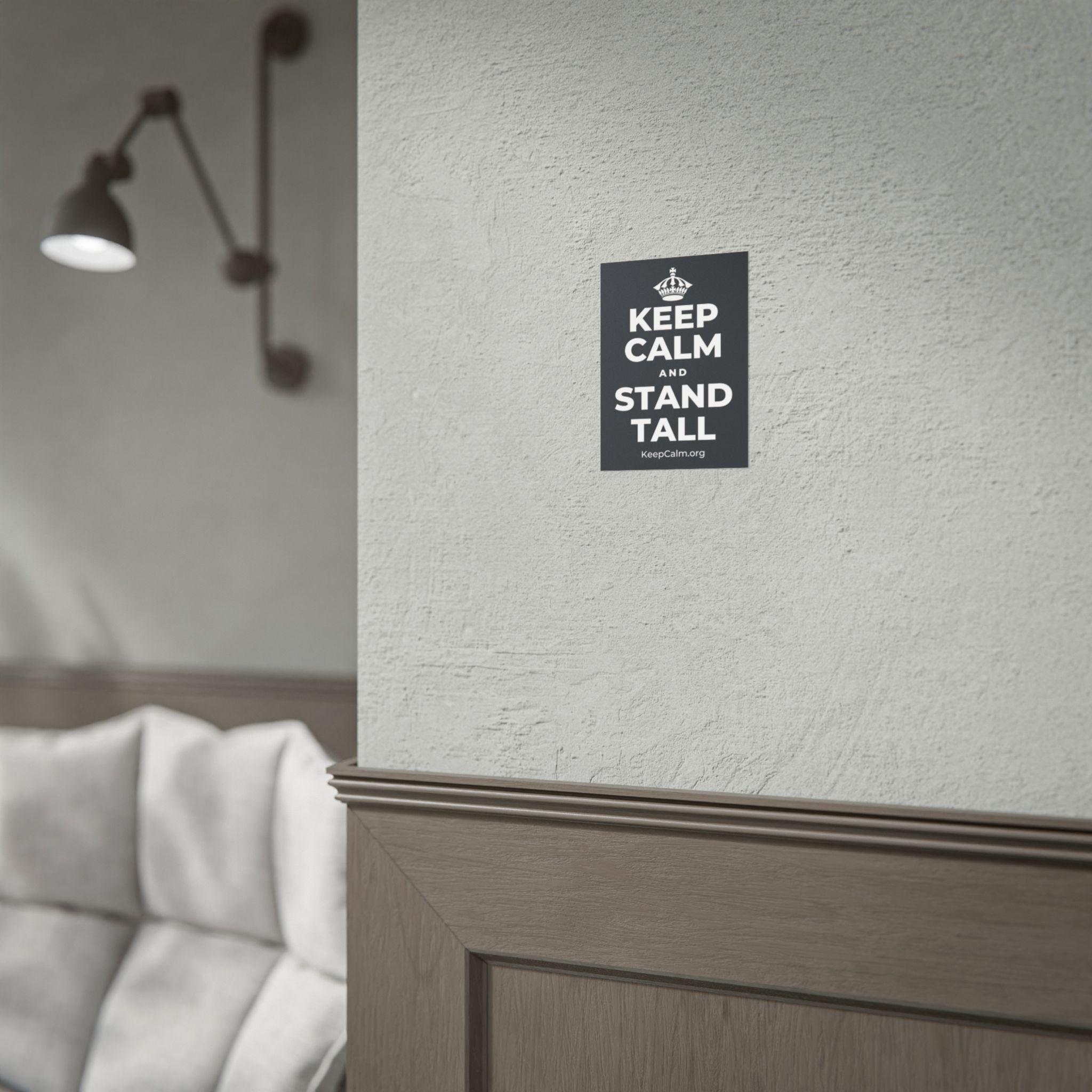 KEEP CALM AND STAND TALL Poster (Dark)