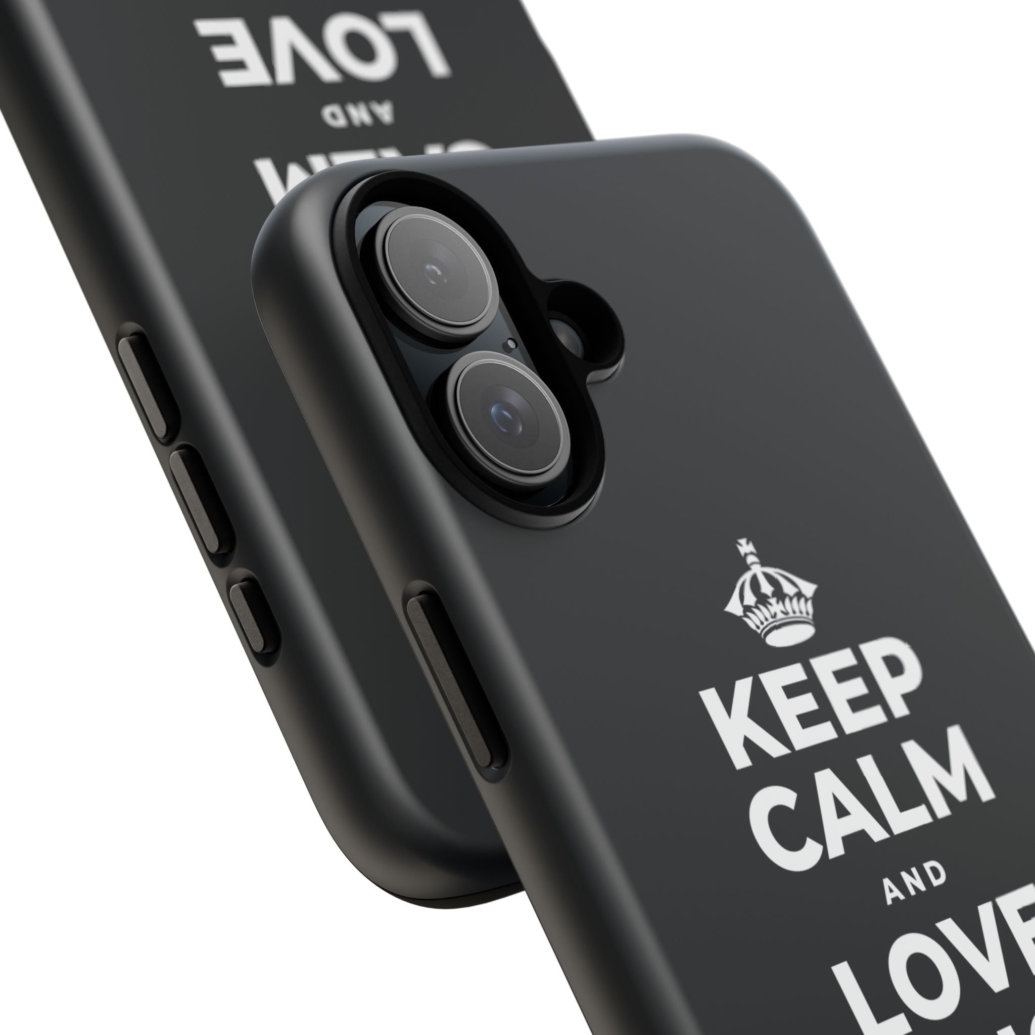 KEEP CALM AND LOVE WITHOUT POSSESSION Phone Case (Dark)