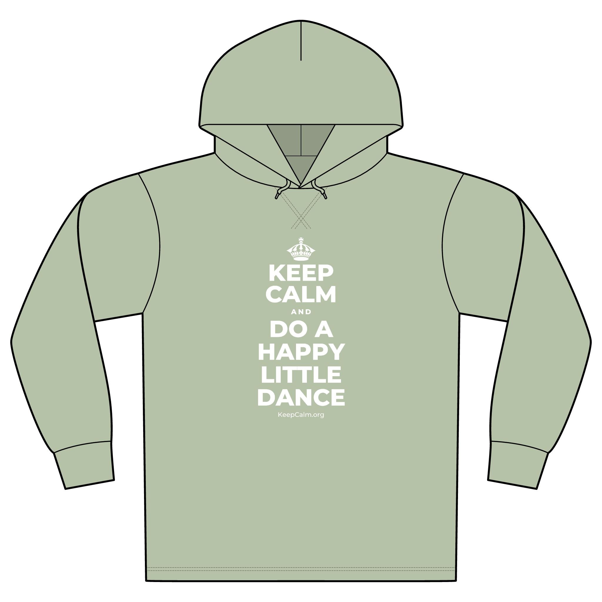 KEEP CALM AND DO A HAPPY LITTLE DANCE Organic Hoodie Tee
