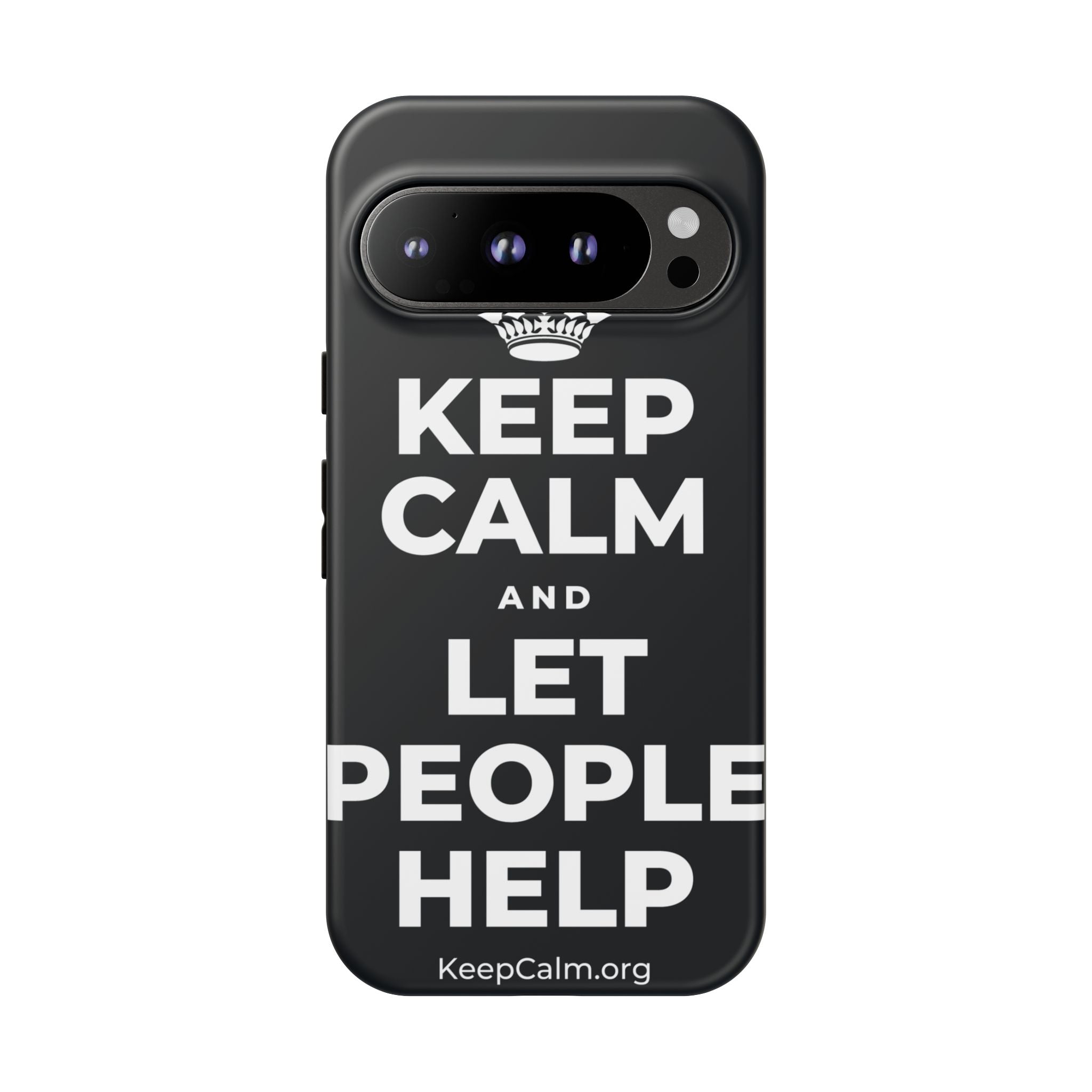 KEEP CALM AND LET PEOPLE HELP Phone Case (Dark)
