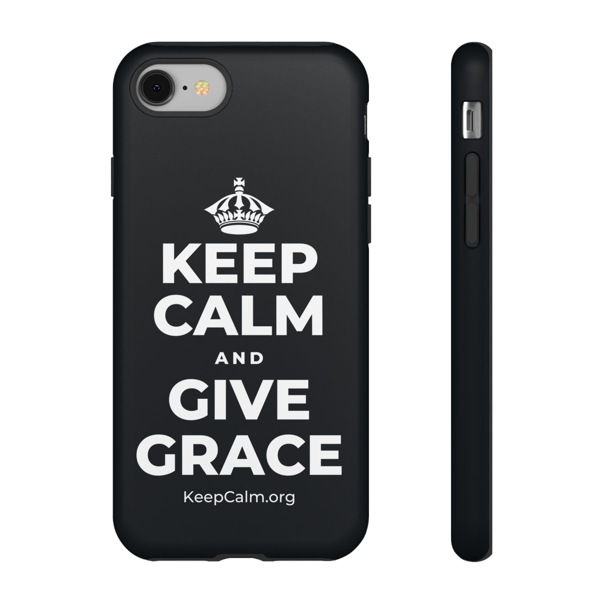 KEEP CALM AND GIVE GRACE Phone Case (Dark)
