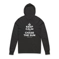 KEEP CALM AND CHASE THE SUN Hooded Long Sleeve Tee