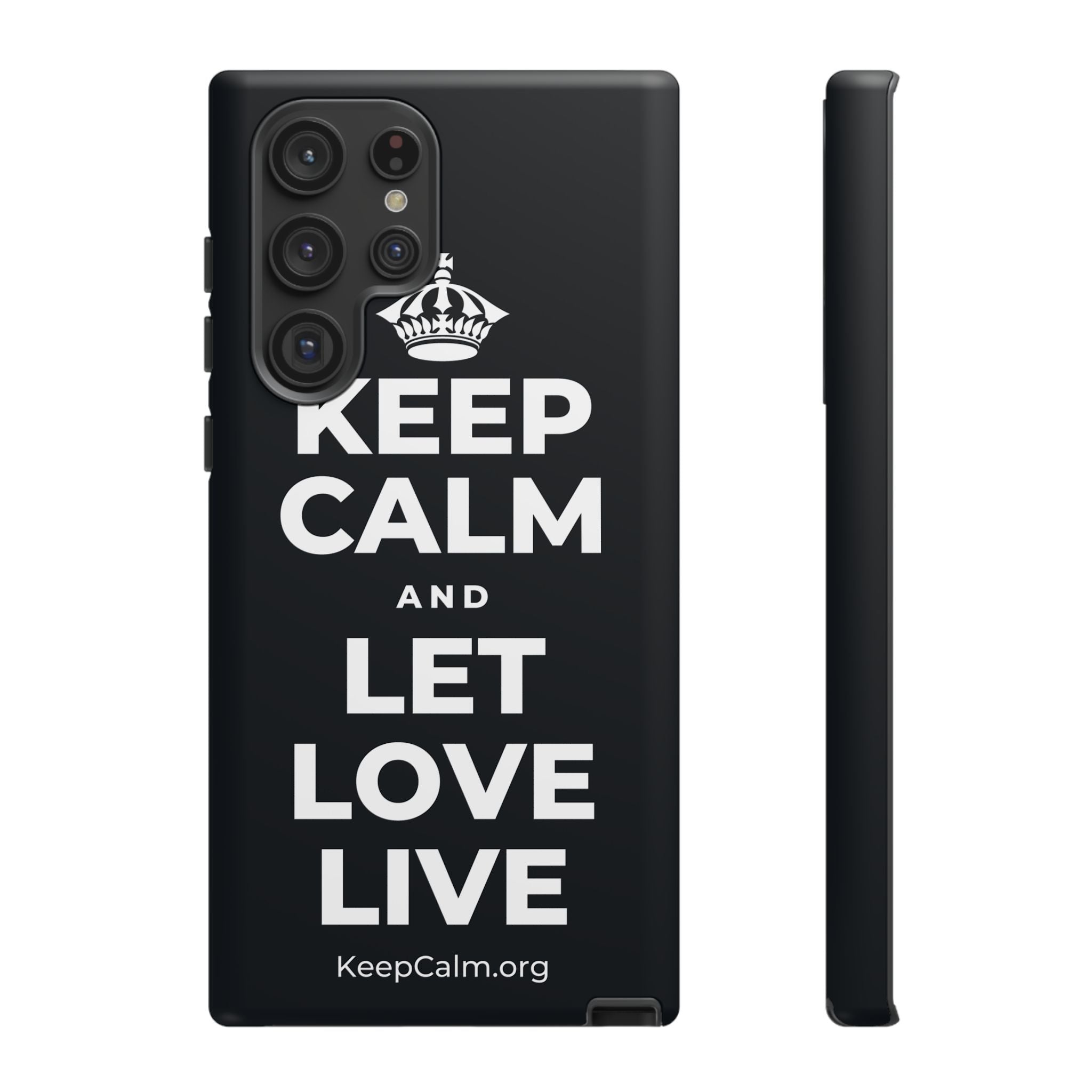 KEEP CALM AND LET LOVE LIVE Phone Case (Dark)