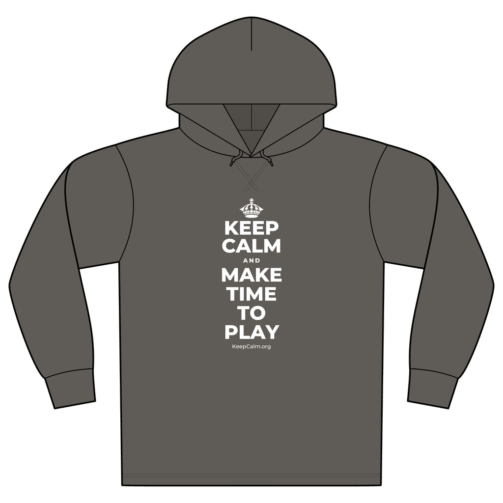 KEEP CALM AND MAKE TIME TO PLAY Organic Hoodie Tee