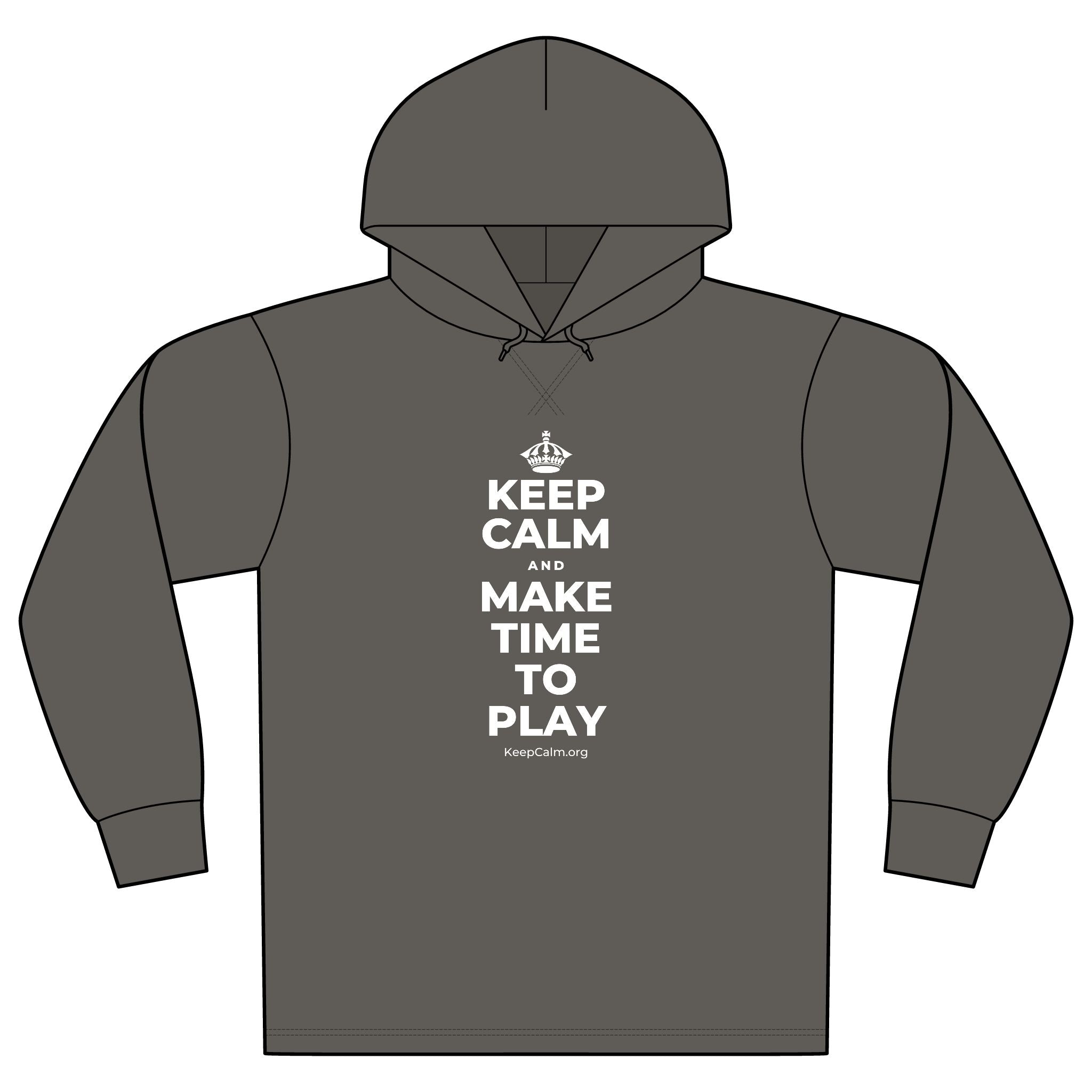 KEEP CALM AND MAKE TIME TO PLAY Organic Hoodie Tee
