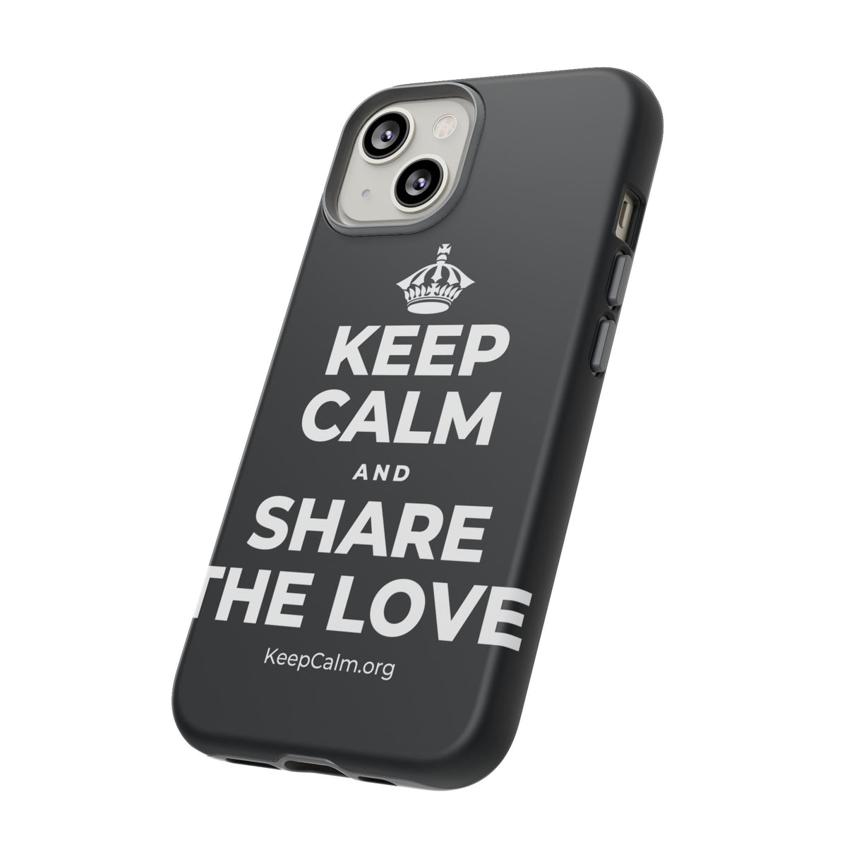 KEEP CALM AND SHARE THE LOVE Phone Case (Dark)