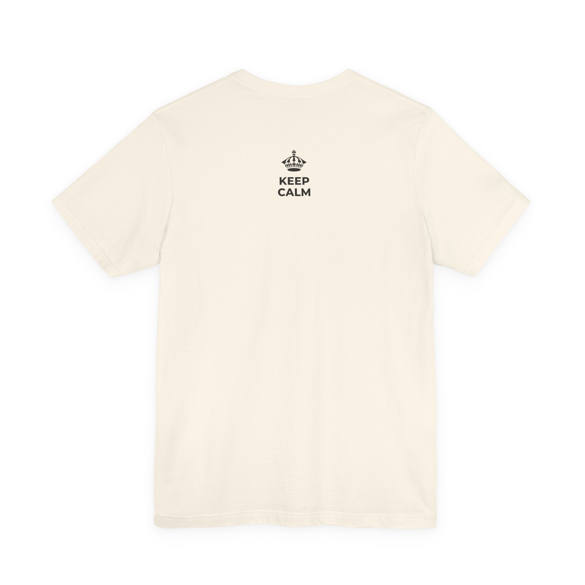 KEEP CALM AND SHARE THE LOVE T-Shirt (White–Asphalt)
