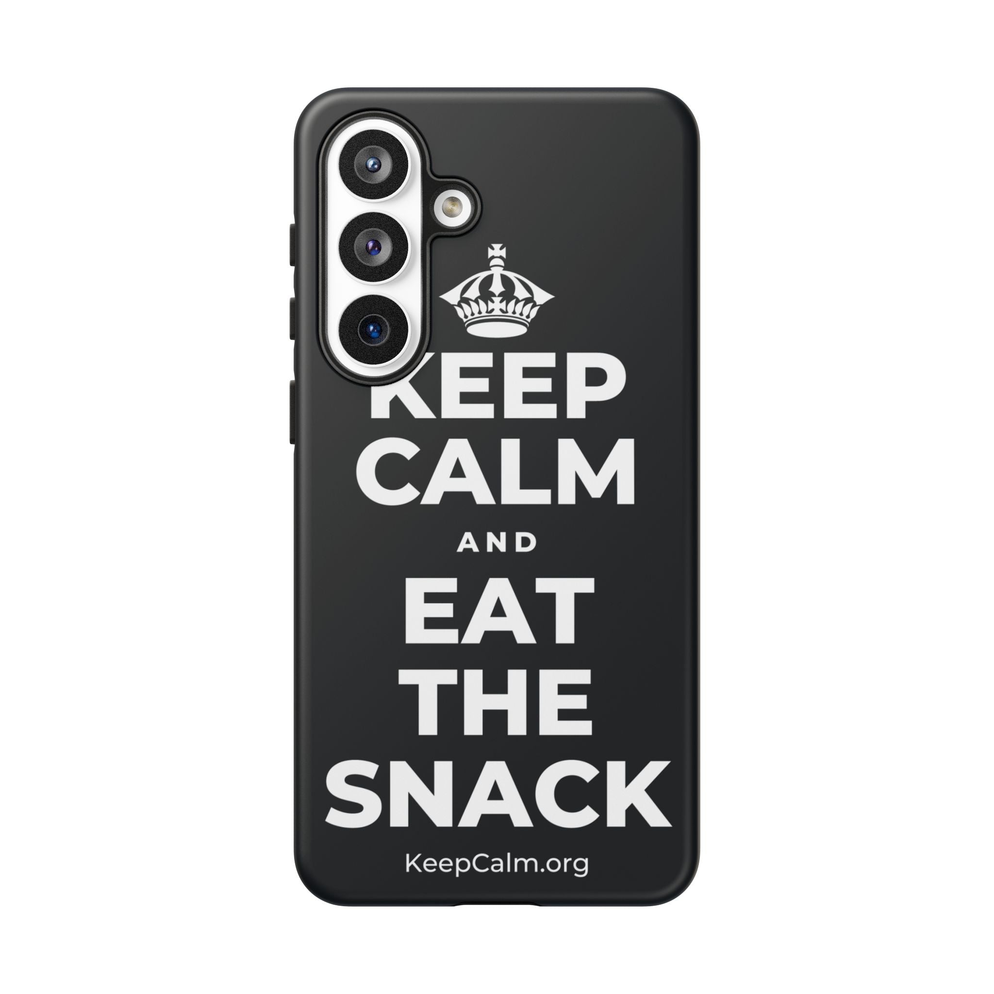 KEEP CALM AND EAT THE SNACK Phone Case (Dark)