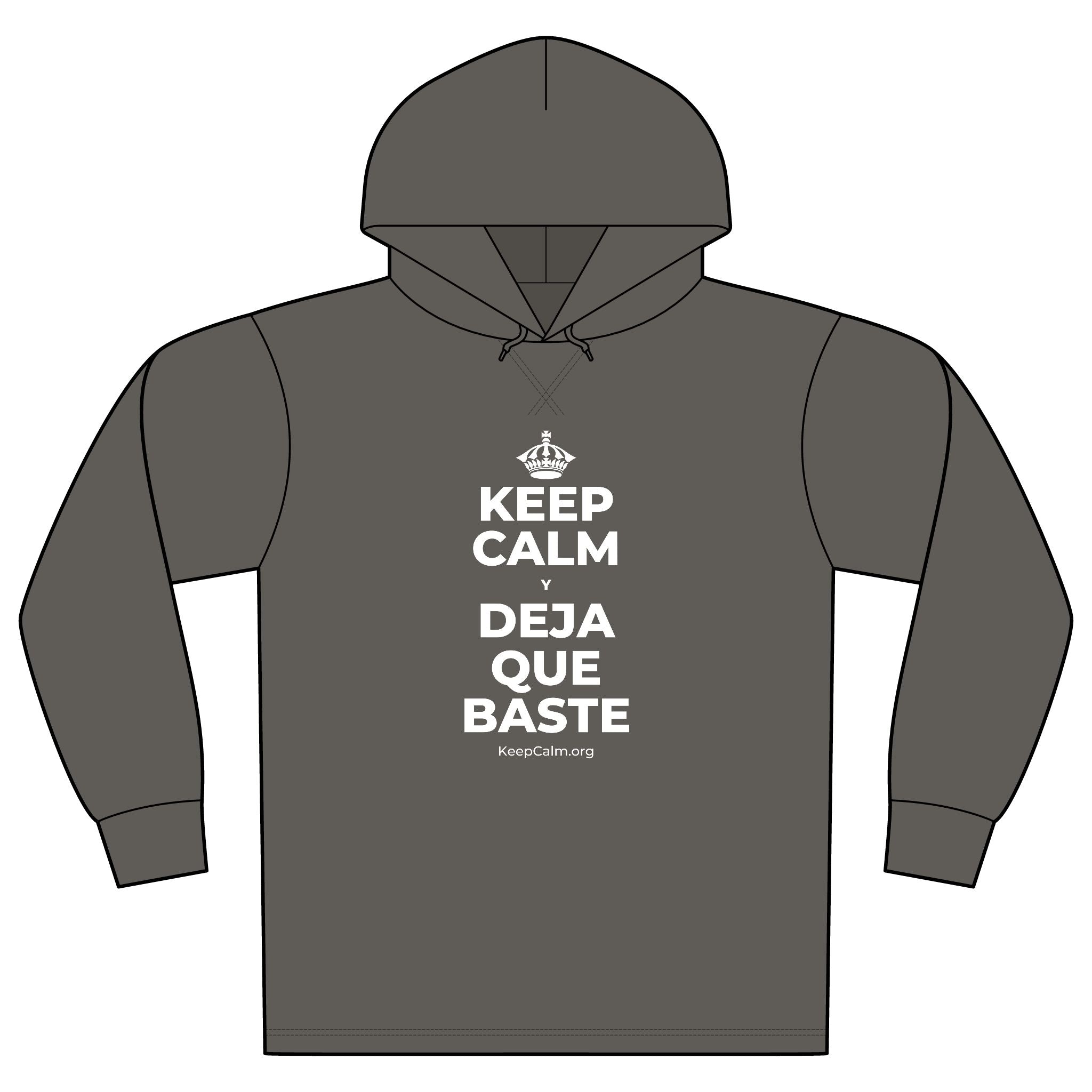 KEEP CALM Y DEJA QUE BASTE Organic Hoodie Tee