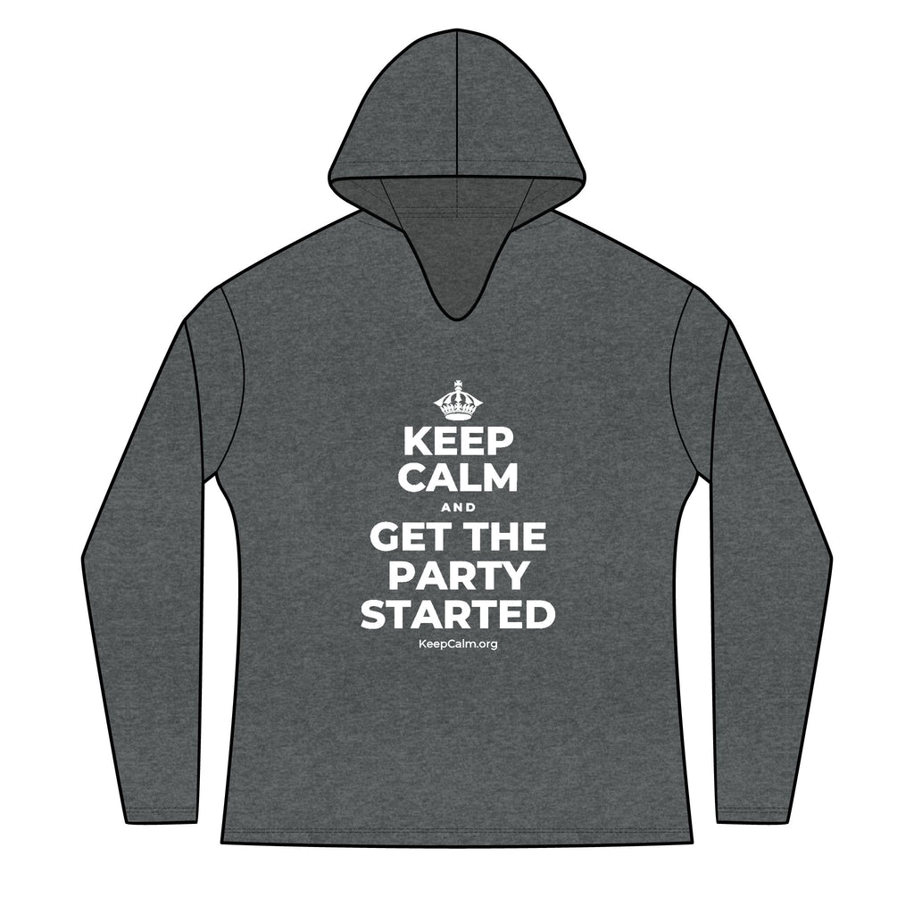 KEEP CALM AND GET THE PARTY STARTED Women's Long Sleeve Hoodie