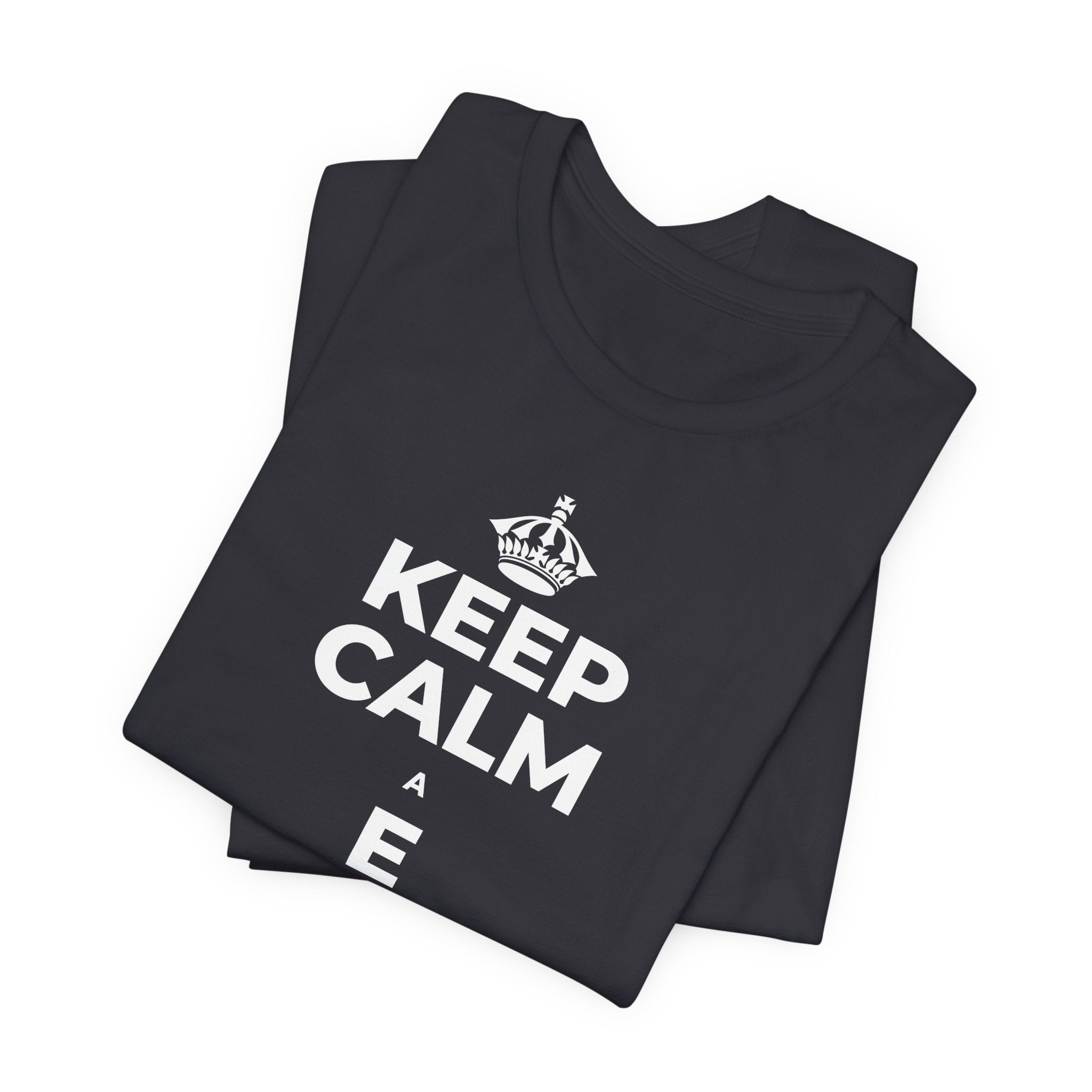 KEEP CALM A E AKAHAI, I NĀ WĀ A PAU T-Shirt (Baby Blue–Silver)