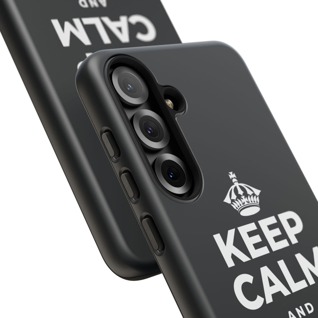 KEEP CALM AND BREATHE Phone Case (Dark)
